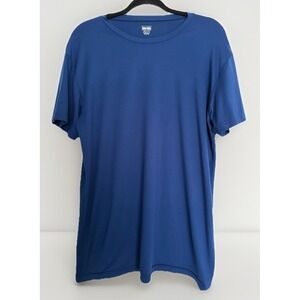 Spyder Men's XL Blue Athletic Shirt Performance Short Sleeve Workout Tee Wicking